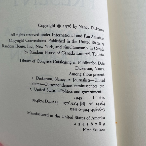 1976 First edition of AMONG THOSE PRESENT - Picture 2 of 5